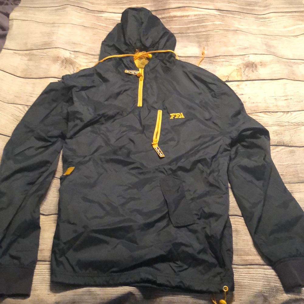 FFA size medium blue&gold light jacket